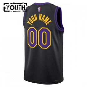 Dres Los Angeles Lakers Prilagođeni Nike 2025-26 City Edition Crno Swingman - Dječji